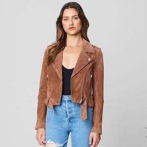 Blank NYC Brown Suede Motorcycle Jacket Size Small